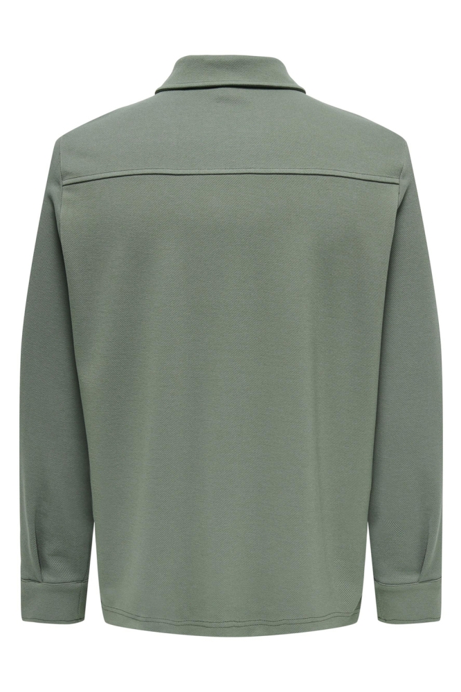 ONSNEWKODYL OVERSHIRT SWEAT NOOS 22021279 CASTOR GRAY